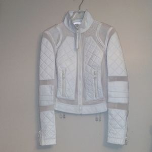 Blanc Noir Leather Jacket "Moto"